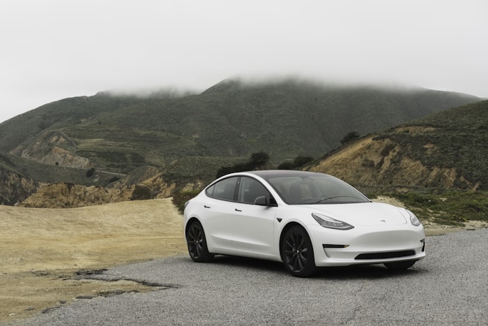Tesla elétrico a carregar