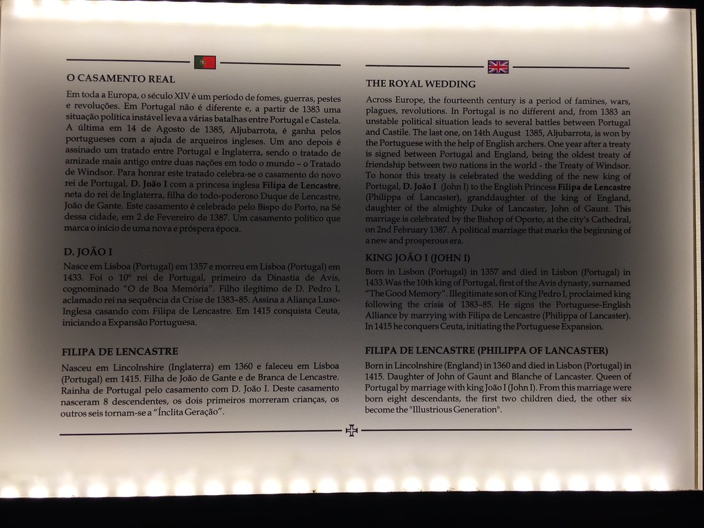 Painel informativo do Museu de Cera dos Descobrimentos