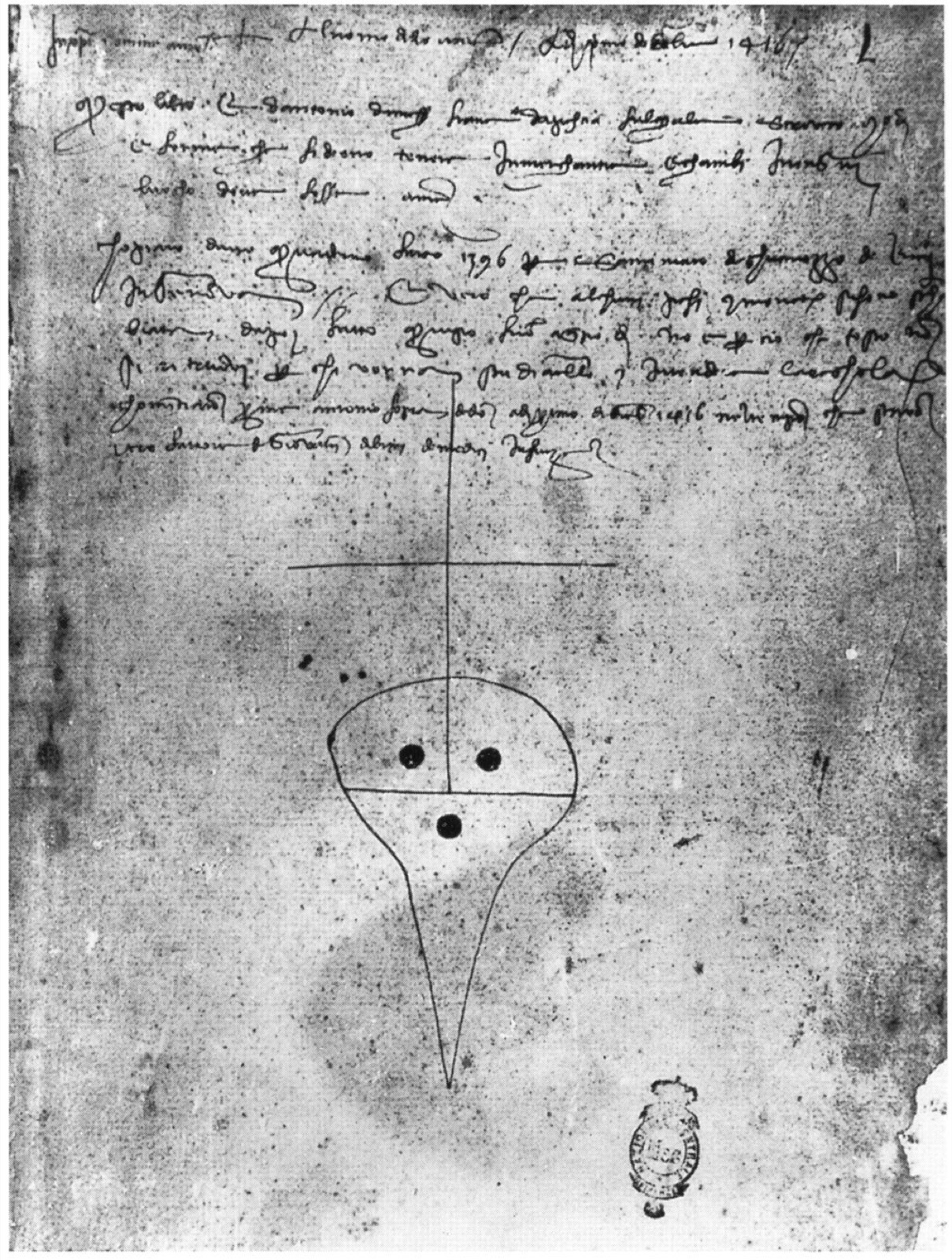 Marca do Banco Medici em Florença.