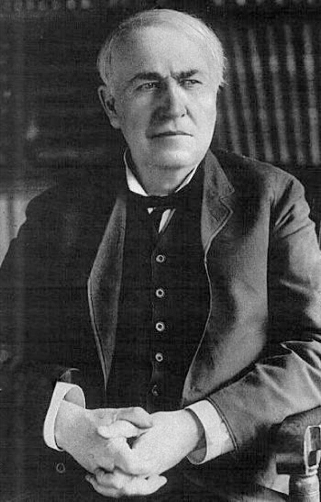 Retrato fotográfico de Thomas Edison