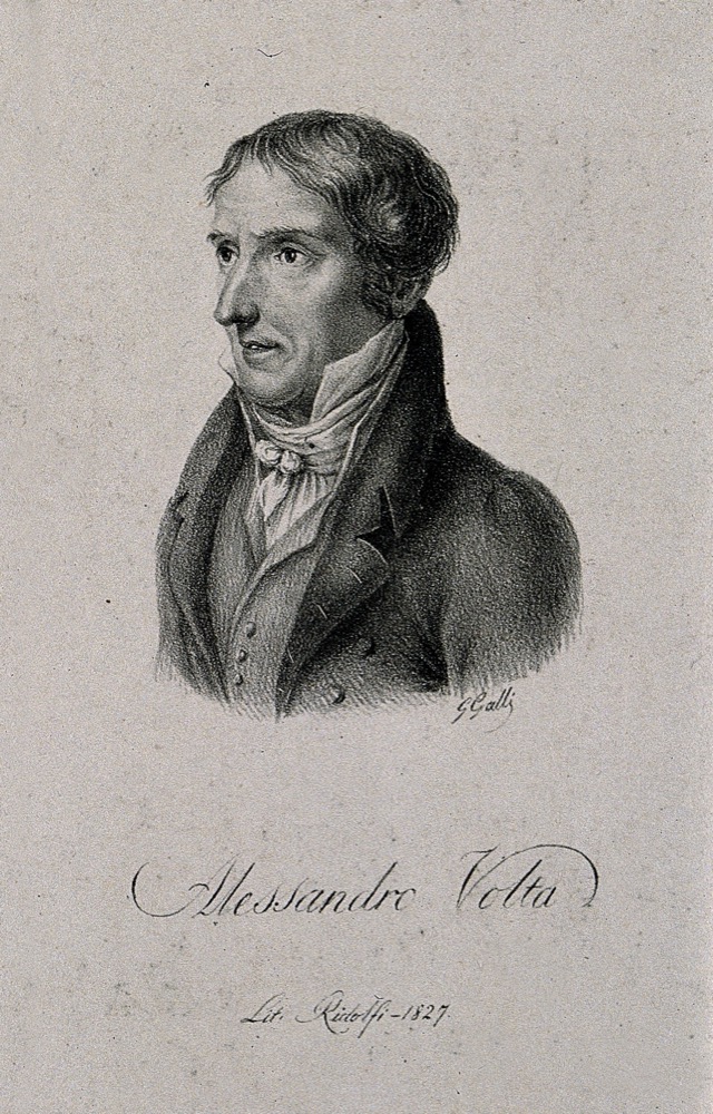 Litografia de Alessandro Volta