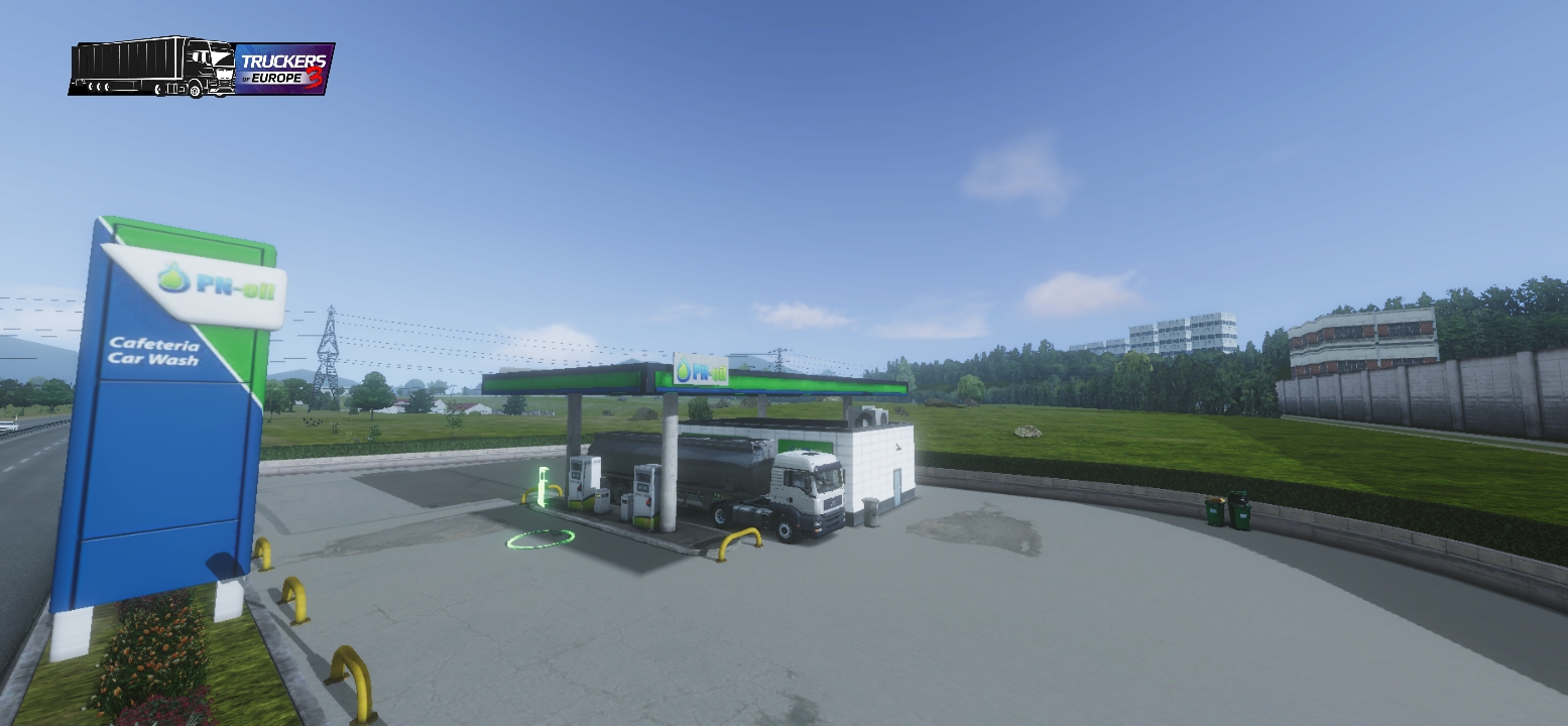 Jogo Euro Truck Simulator em monitor