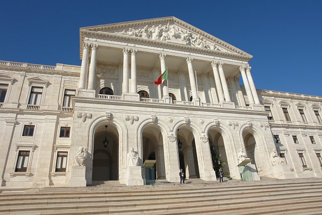 Fachada do Palácio de São Bento, sede da Assembleia da República